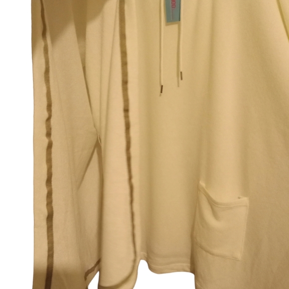 OHOO Brand Cream Colored Oversized Comfortable Pullover Hoodie. Sz XL Ladies.NWT - Picture 5 of 9